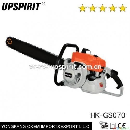 Widely use hot sales chainsaw gasoline chain saw,105.7cc gasoline gas chainsaw cutting wood